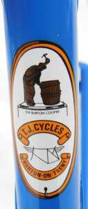 A Trevor Jarvis Flying Gate bicycle frame and fork set, constructed with Reynolds 531 tubes,... - 3