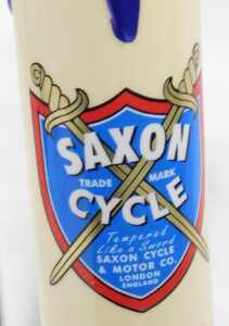 A Saxon T.T twin tube bicycle frame and fork set, constructed with Accles and Pollock AP... - 3