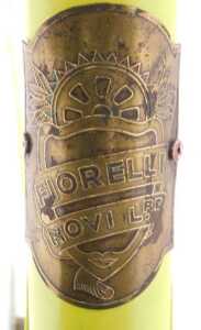 A Fiorelli of Novi Ligure, Italy bicycle frame and fork set, in Day Glow yellow with applied... - 3