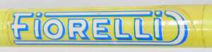 A Fiorelli of Novi Ligure, Italy bicycle frame and fork set, in Day Glow yellow with applied... - 5