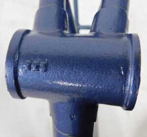 A Sun of Birmingham The Sun bicycle frame and fork set, with intricate lugs with gold detailing,... - 5
