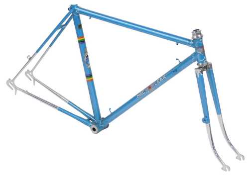 A Maclean Featherweight bicycle frame and fork set, constructed with Reynolds 531 tubing, with...