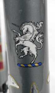 A DK Swann bicycle frame and fork set, constructed from Reynolds 531 tubing, with ornate... - 3