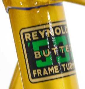 A Nelson bicycle frame and fork set, constructed with Reynolds 531 tubing, with ornate head lugs... - 4