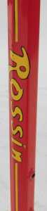 A Rossin bicycle frame and fork set, with Campagnolo headset, seat post and brakes, red with... - 6
