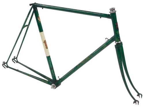 A WJ Holdsworth bicycle frame and fork set, with WJ Holdsworth enamelled head badge, intricate...