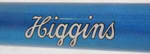 A Higgins bicycle frame and fork set, constructed with Reynolds 531 tubes, with enamelled head... - 5