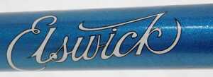 An Elswick bicycle frame and fork set, with Elswick head badge, shaped lugs, turquoise with... - 4