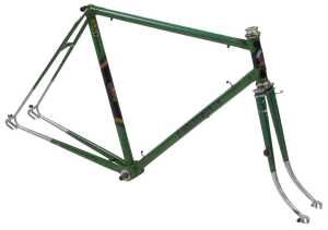 A W Holdsworth Cyclone Deluxe bicycle frame and fork set, constructed from Reynolds 531 tubes,...