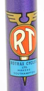 A Rotrax Cycles bicycle frame and fork set, constructed with Reynolds 531 tubes, a Rotrax Cycles... - 4