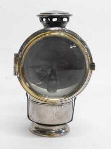 A Joseph Lucas Ltd Birmingham Acetyphote No 517 carbide/acetylene bicycle lamp, with part brass... - 3