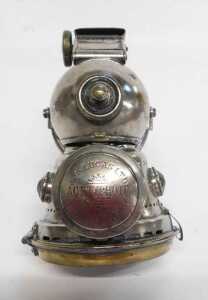 A Joseph Lucas Ltd Birmingham Acetyphote No 517 carbide/acetylene bicycle lamp, with part brass... - 5