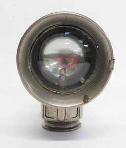 A Joseph Lucas Ltd Birmingham carbide/acetylene bicycle lamp, inset with faceted red and green... - 3