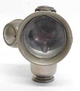 A Joseph Lucas Ltd Birmingham Acetylene Rubia No 257 bicycle lamp, stamped, 17cm high. - 3