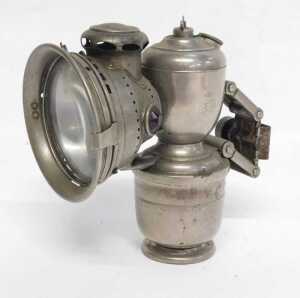 A Joseph Lucas Ltd Birmingham Acetylene Rubia No 257 bicycle lamp, stamped, 17cm high. - 4