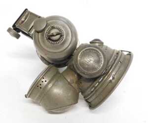 A Joseph Lucas Ltd Birmingham Acetylene Rubia No 257 bicycle lamp, stamped, 17cm high. - 5