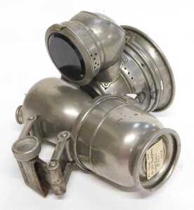 A Joseph Lucas Ltd Birmingham Acetylene Rubia No 257 bicycle lamp, stamped, 17cm high. - 6