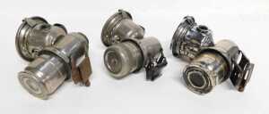 Three Joseph Lucas Ltd Birmingham carbide/acetylene bicycle lamps, two for Calcia Cadet, inset... - 4