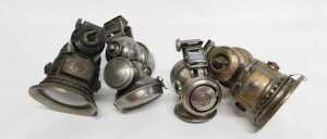 Four Joseph Lucas Ltd Birmingham carbide/acetylene bicycle lamps, comprising a Calcia Major... - 5