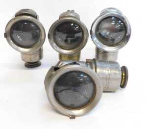 Four Powell and Hanmer Ltd Birmingham The Revenge carbide/acetylene bicycle lamps, No 70A, each... - 3