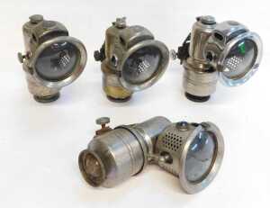 Four Powell and Hanmer Ltd Birmingham The Revenge carbide/acetylene bicycle lamps, No 70A, each... - 4