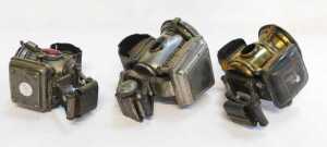 Three paraffin bicycle lamps, for Joseph Lucas Ltd Birmingham Holophote, Parker's Lamp... - 5