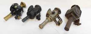 Four candle bicycle lamps, to include Powell and Hanmer Aerolite, 20.5cm high, Miller Bola,... - 3