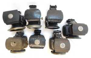 A group of paraffin bicycle lamps, comprising four for Joseph Lucas, a Powell and Hanmer Demon... - 4