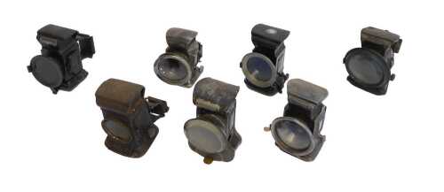 A group of paraffin bicycle lamps, to include Joseph Lucas Ltd Birmingham Lucent, Powell and...