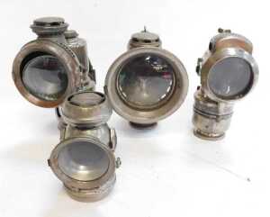 Four Powell and Hanmer Ltd Birmingham carbide/acetylene and other bicycle lamps, comprising New... - 3