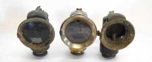 Four Powell and Hanmer carbide/acetylene bicycle lamps, together with two others. (AF) - 5
