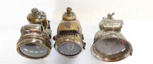 Five carbide/acetylene and other bicycle lamps, comprising Luxor, Lucca, Mira, Millers, Cetalite,... - 4