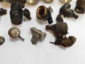 A group of bicycle-related items, to include Miller lamps, a No. 1215 rear lamp, further rear... - 5