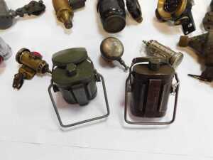 A group of bicycle-related items, to include Miller lamps, a No. 1215 rear lamp, further rear... - 7
