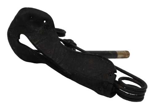 A Lepper sprung leather bicycle saddle.