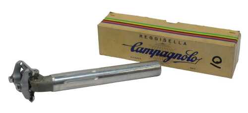 A Campagnolo No. 27 seatpost, boxed.
