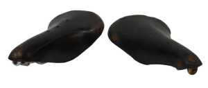 A Brooks B17 leather saddle, Champion narrow, and a Brooks Professional leather saddle with...