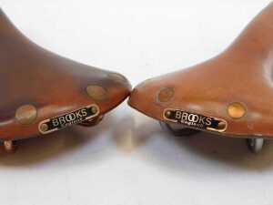A Brooks Swift leather saddle, together with a Brooks Professional tan leather saddle, with... - 5