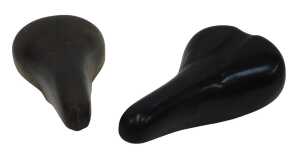 A San Marco leather saddle and another. (2)