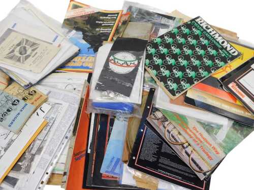 Various cycle-related magazines, books, and newspaper publications, including Ron Kitching...