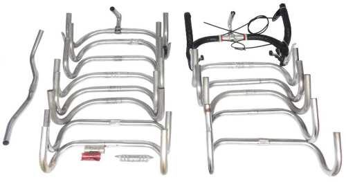 Chromed handlebars, including Reynolds chromed handlebars and headset, Cinelli handlebars and...
