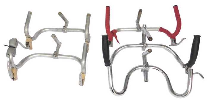 Claud Butler handlebars and headsets, and two others. (5)