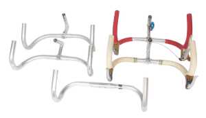 Cinelli and other handlebars and headsets, including Cinelli Campione Del Mondo, TTT Ambrosio...