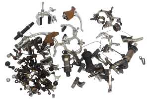 Brakes, including Campagnolo, Campagnolo brake handle, etc. (1 box)