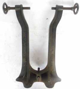 A Mikado manual spoke threading machine, and a Bradbury No. 1 wheel truing jig. (2) - 3