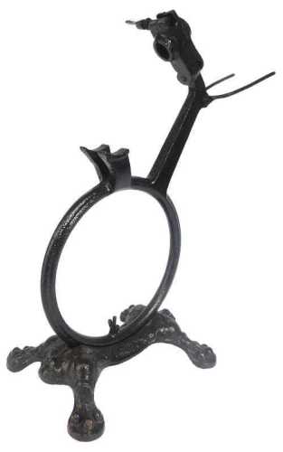 The Willbro of Norwich bicycle stand, repainted black.