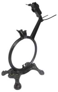 The Willbro of Norwich bicycle stand, repainted black.