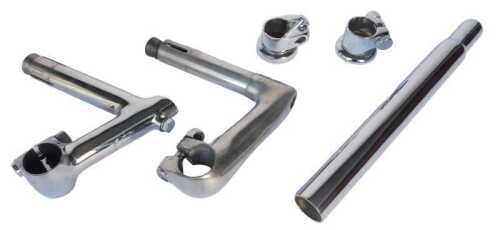 Bicycle head sets, including Cinelli, chrome seat posts, and another head set. (1 box)