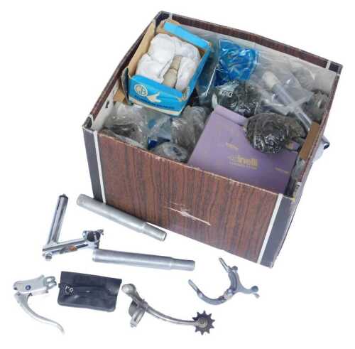 Seat posts, head sets and other bicycle spares, including brake sets, brake levers, toe clips,...