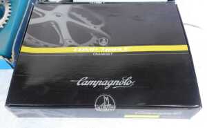 A Campagnolo Comp Triple crank set, a PMP crank set, and a Campagnolo Comp Triple tens crank set,... - 5